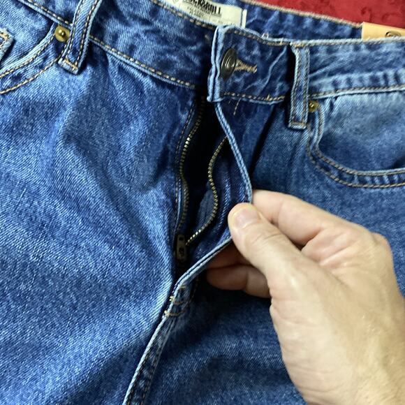 Rock & Roll Jeans Womens 30x30 Blue High Rise Palazzo Flare Wide Denim Boho NEW - Picture 9 of 16